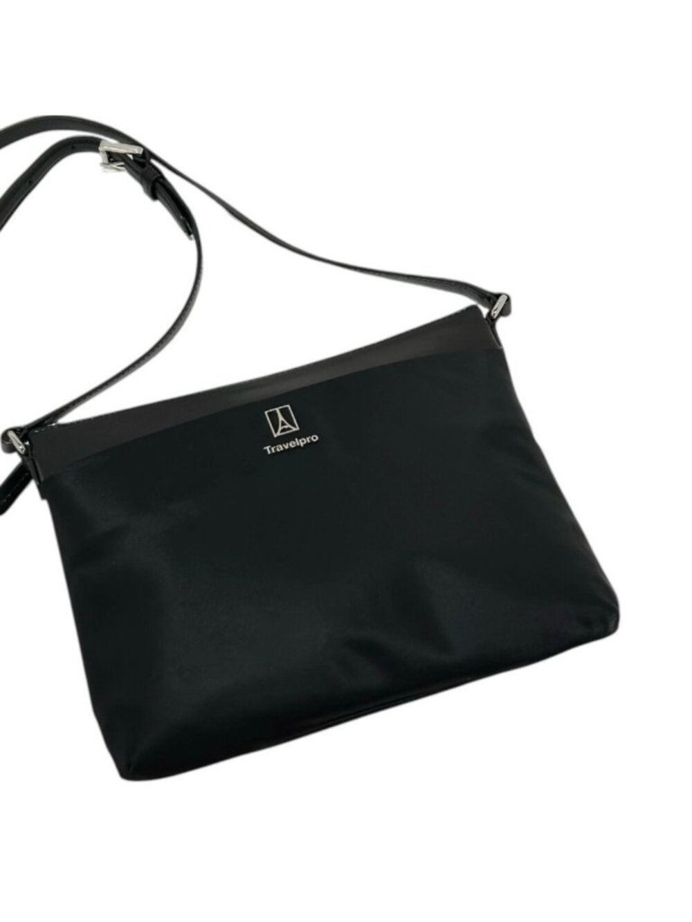 TRAVELPRO Crossbody Bag Black Pink rose interior Eiffel Tower emblem Like new